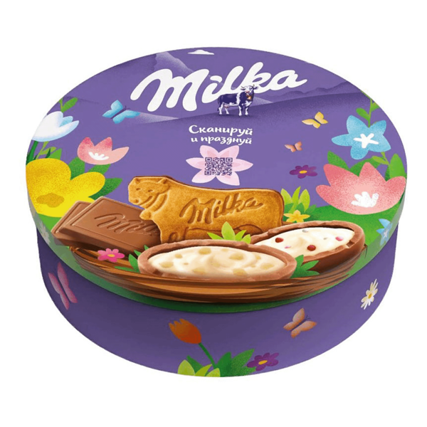 Подарочный набор печенья и конфет Milka 136.4г