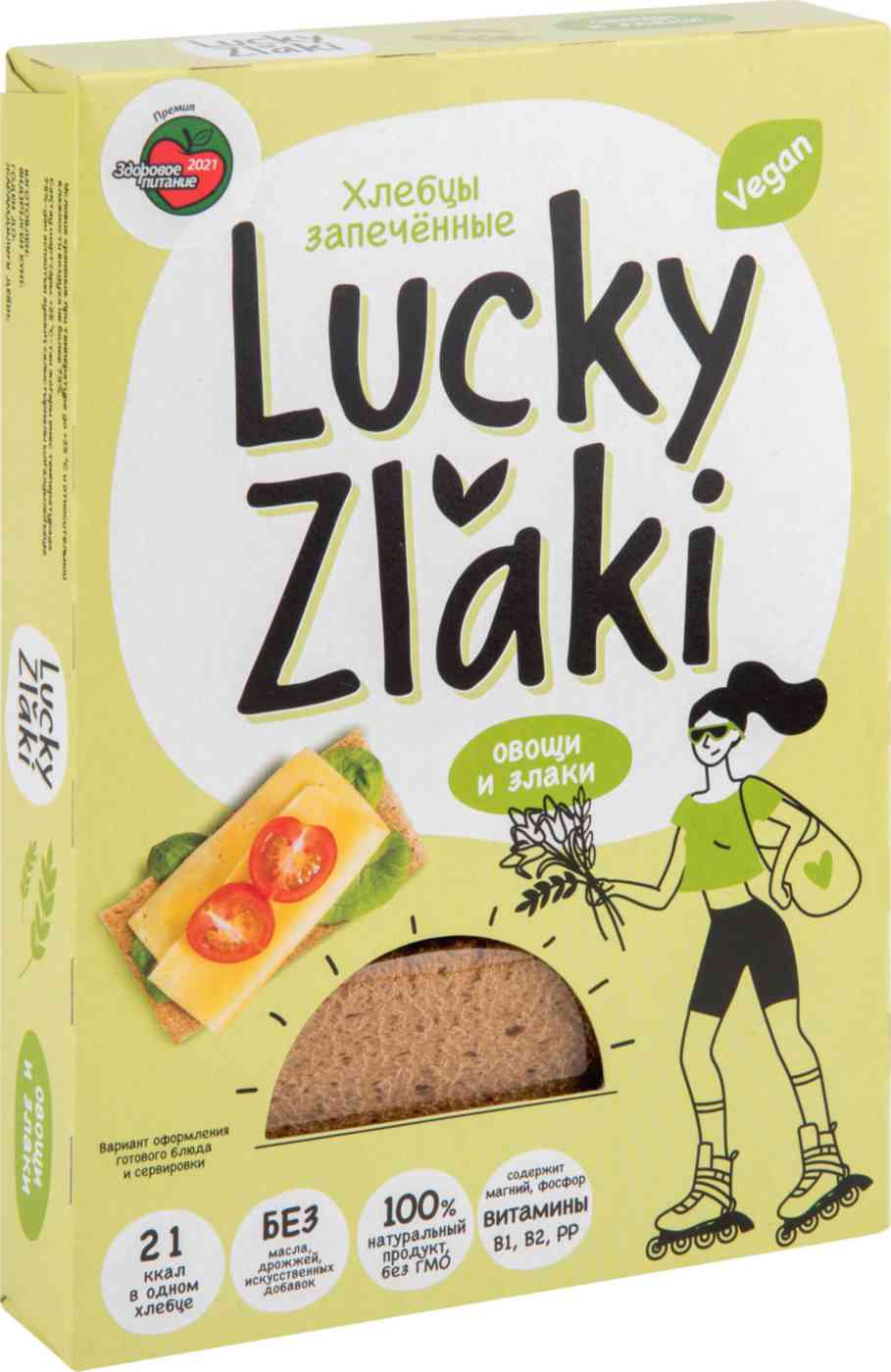

Хлебцы запечённые Lucky Zlaki Овощи и злаки