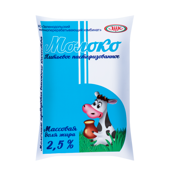 Молоко ЗМК пастеризованное, 2.5%