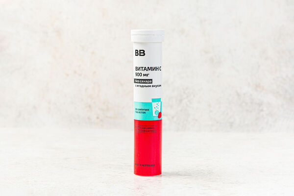 Витамин С 900 мг без сахара с ягодным вкусом