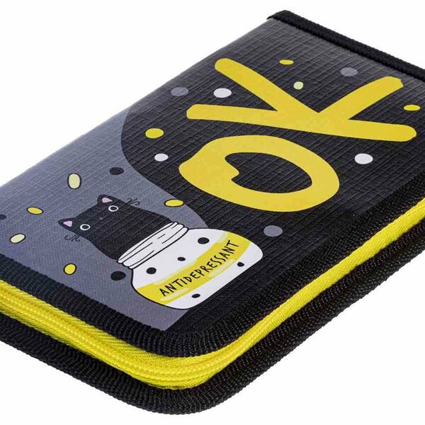 Пенал Hatber NPn_360 1 отделение на молнии дизайн в ассортименте, 190×115 мм