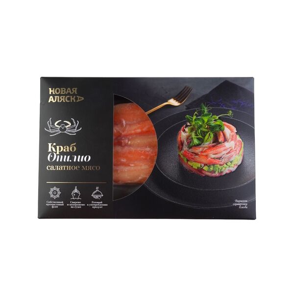 Мясо краба Опилио салатное в/м Новая аляска 200г
