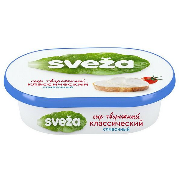 Сыр творожный SVEZA сливочный 60% ст/пп 150г Савушкин продукт