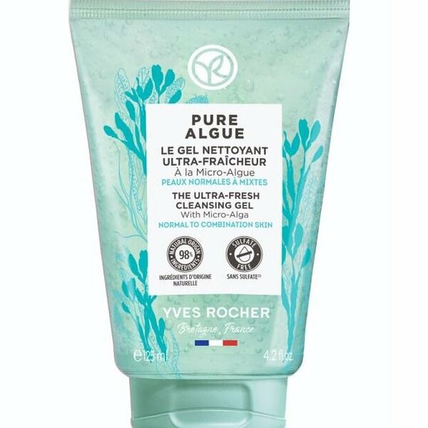 Гель для умывания Yves Rocher ультраосвежающий с микроводорослями