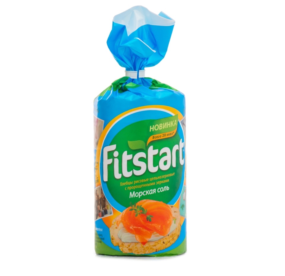 

Хлебцы рисовые Fitstart Морская соль