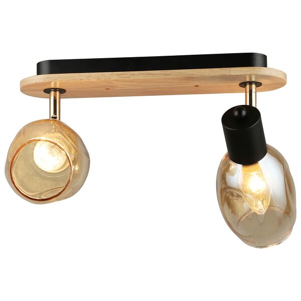 Спот СИМВОЛ СВЕТА CC1855/2 BK/WD, Е14, 60Вт, черный