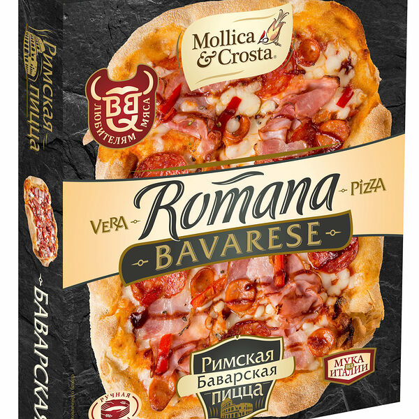 Пицца Mollica&Crosta Римская баварская замороженная