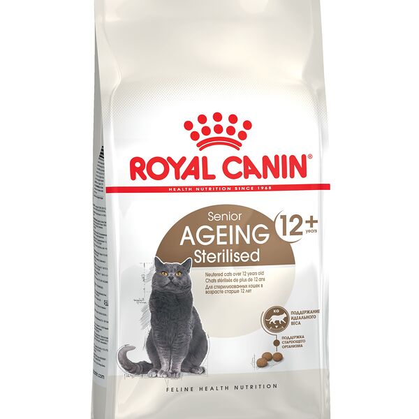 Сухой корм для кошек Royal Canin Ageing Sterilised 12+ для стерилизованных кошек и кастрированных котов старше 12 лет Курица