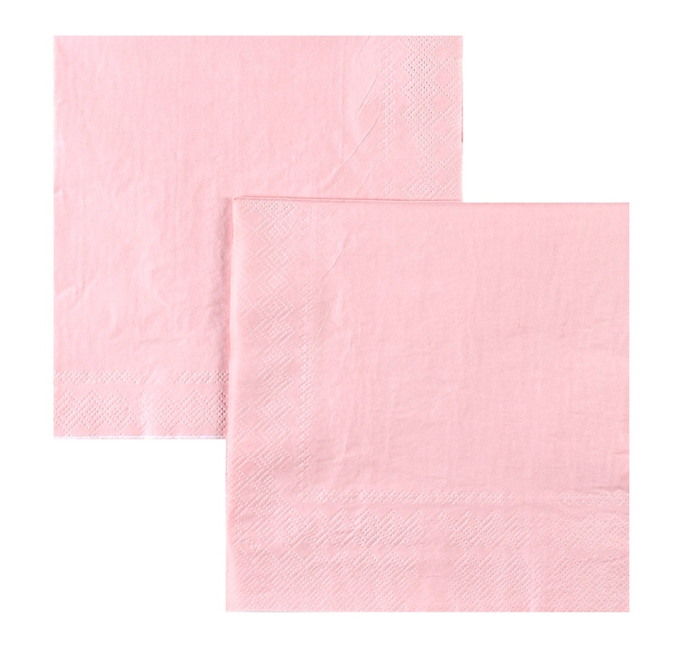 

Салфетка "весёлая затея" Пастель розовая 33см 12шт, Китай