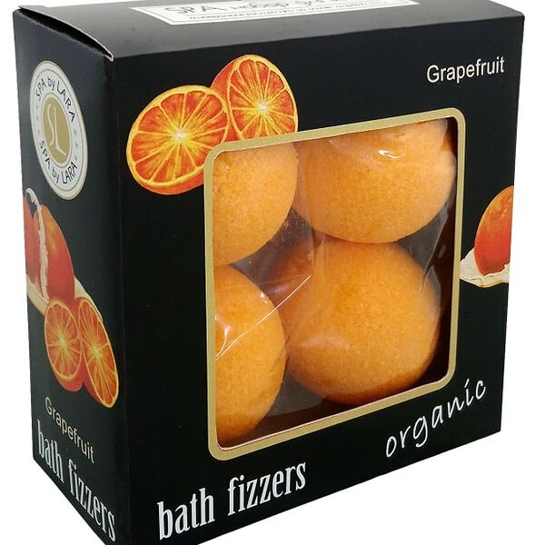 Подарочный набор Spa by Lara Бурлящие шары для ванн Грейпфрут 40г*4шт
