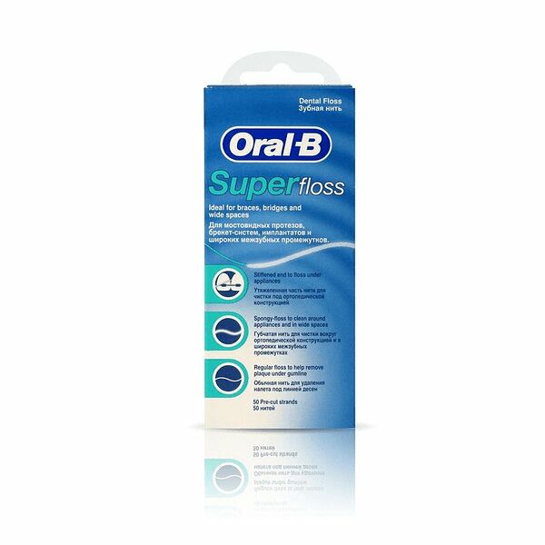 Oral-b Superfloss нить зубная 50 шт