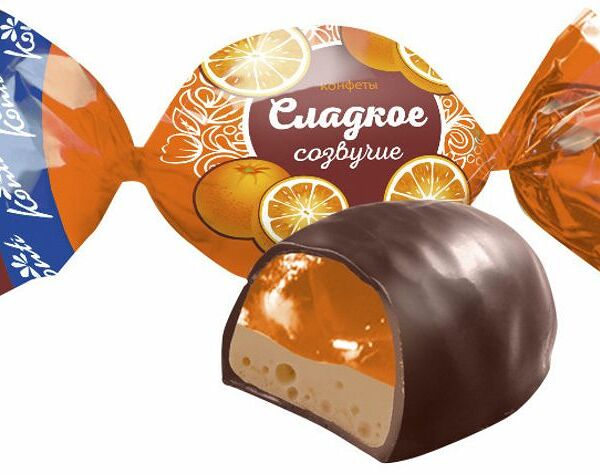 Конфеты Сладкое созвучие Konti апельсин с шоколадом