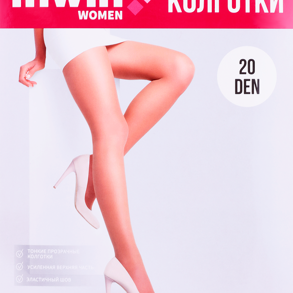 Колготки женские INWIN 20 den, цвет natural, размер 2