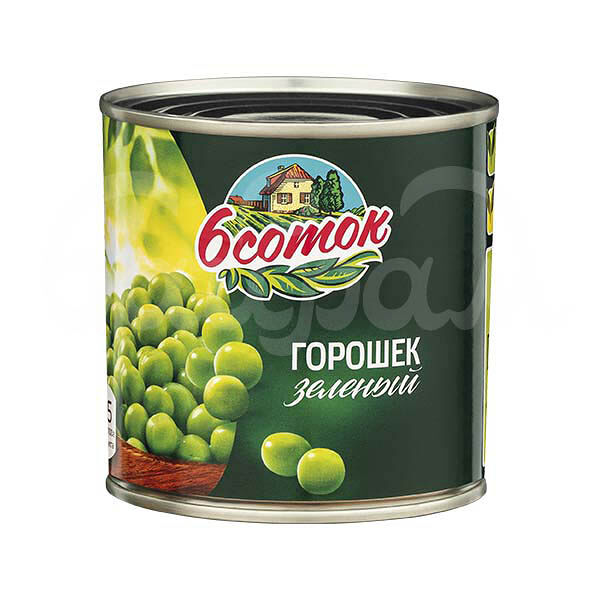 Горошек зеленый 6 Соток 425мл ж/б