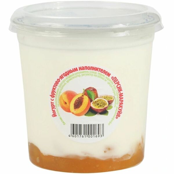 Йогурт Царка персик-маракуйя 3.5%, 400г