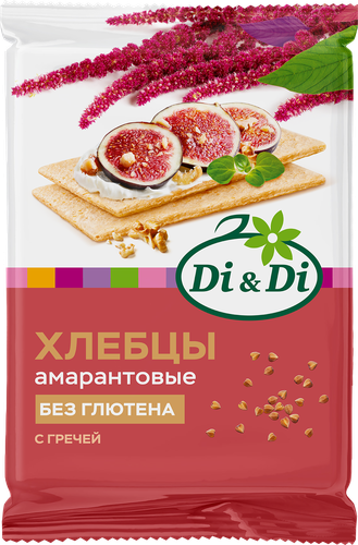 

Хлебцы амарантовые Di&Di с гречей и топинамбуром 100 г