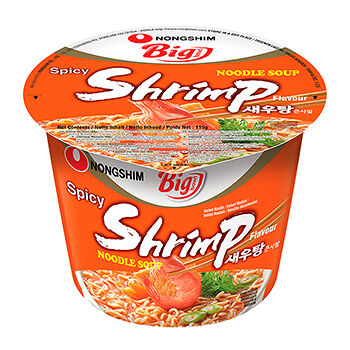 Лапша быстрого приготовления Nongshim креветочная 115 г, Южная Корея