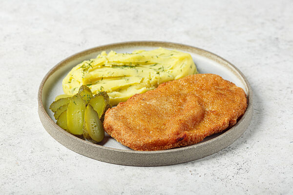 Шницель куриный с картофельным пюре