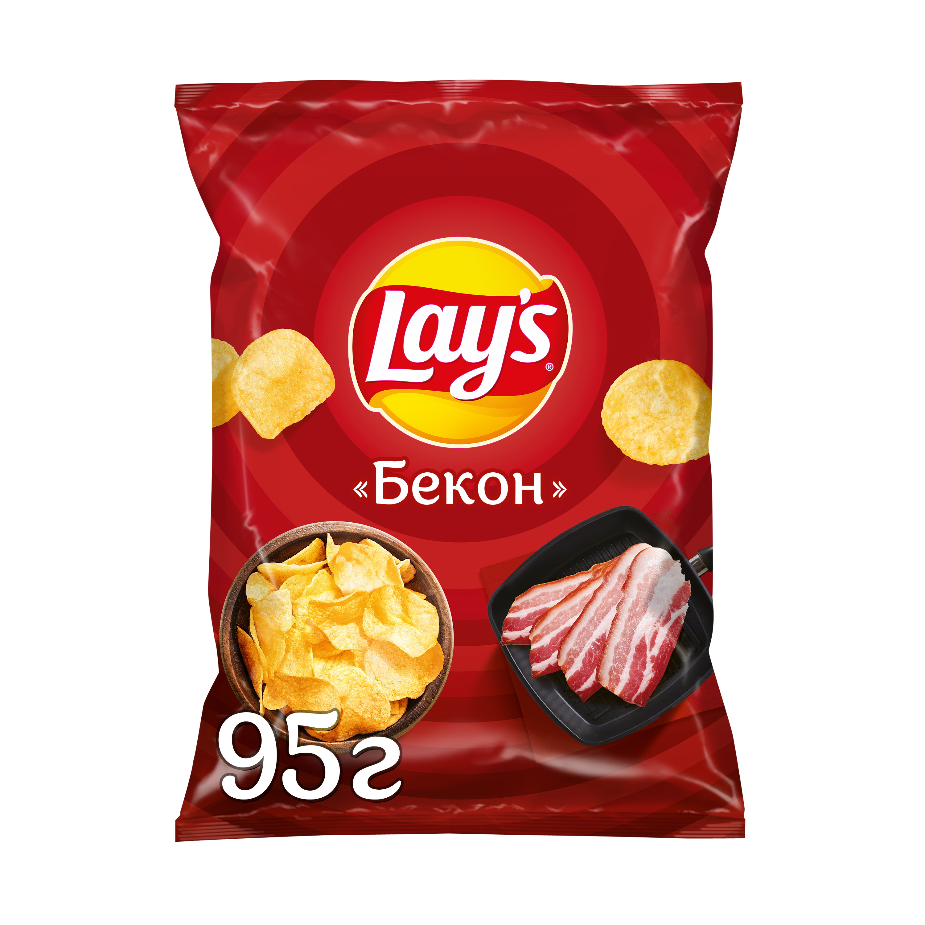 

Картофельные чипсы Lay's со вкусом Бекона 95 г