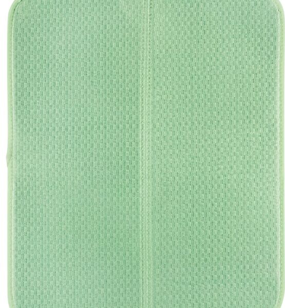 Коврик для сушки посуды Рыжий кот Skandi зеленый 45*35см