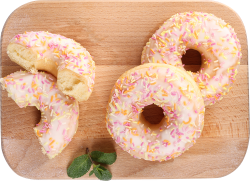 

Донат Лента Fresh с ванильной глазурь 53 г