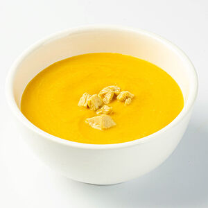 Крем-суп с тыквой и индейкой