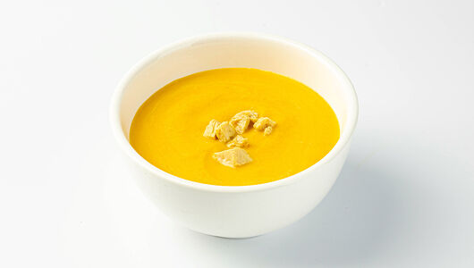 Крем-суп с тыквой и индейкой