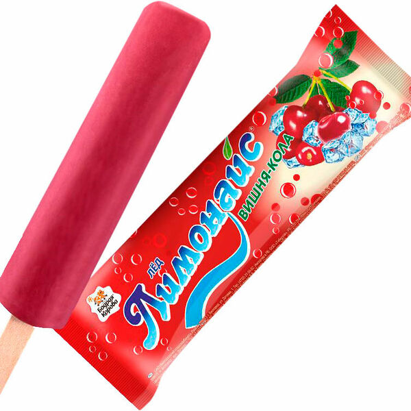 Мороженое Бодрая Корова фруктовый лед вишня кола