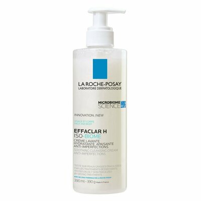 Крем-гель La Roche-Posay Effaclar H Iso-Biome очищающий для пересушенной проблемной кожи 390 мл