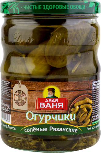 

Огурцы солёные Дядя Ваня Рязанские 950 г