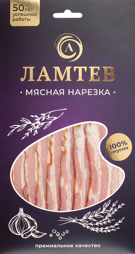 Грудинка сырокопченая ЛАМТЕВ бескостная, категория Г, 110г