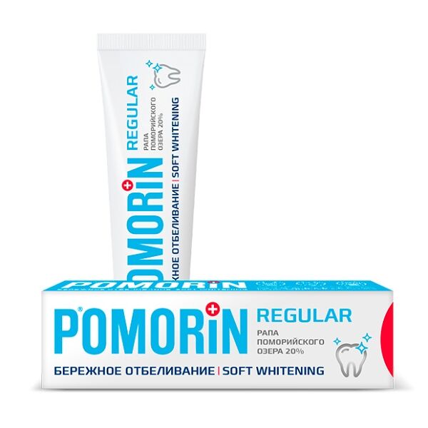 Зубная паста Pomorin regular бережное отбеливание 100 мл
