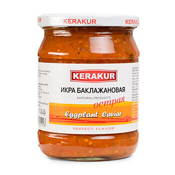 Икра Kerakur из баклажанов острая консервированная