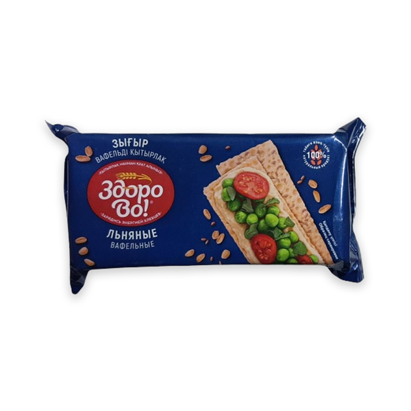 Хлебцы Здорово! вафельные льняные 70 г