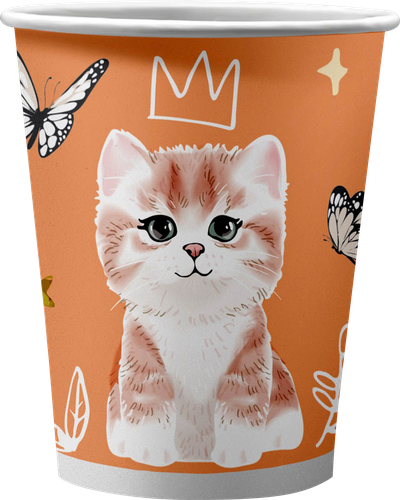 

Набор стаканов бумажных ND Play Котики на персиковом 250 мл 6 шт.
