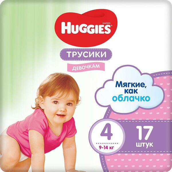 Huggies Трусики Little Walkers Conv(4)Girl 17*4