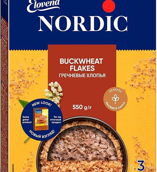Хлопья гречневые Nordic, 550г