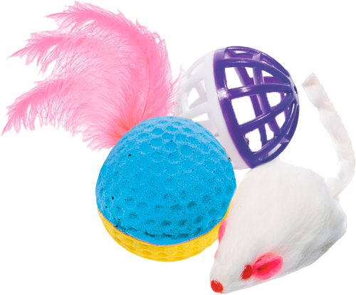 Набор игрушек для кошек в ассортименте