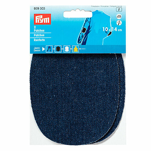 929303 Заплатки термоклеевые джинсовые 10*14см, 2шт, темно-синий цв. Prym