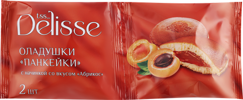 

Оладушки DELISSE Панкейки с начинкой со вкусом абрикоса 84 г