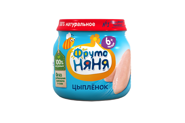 Пюре ФрутоНяня Цыплёнок, с 6 месяцев