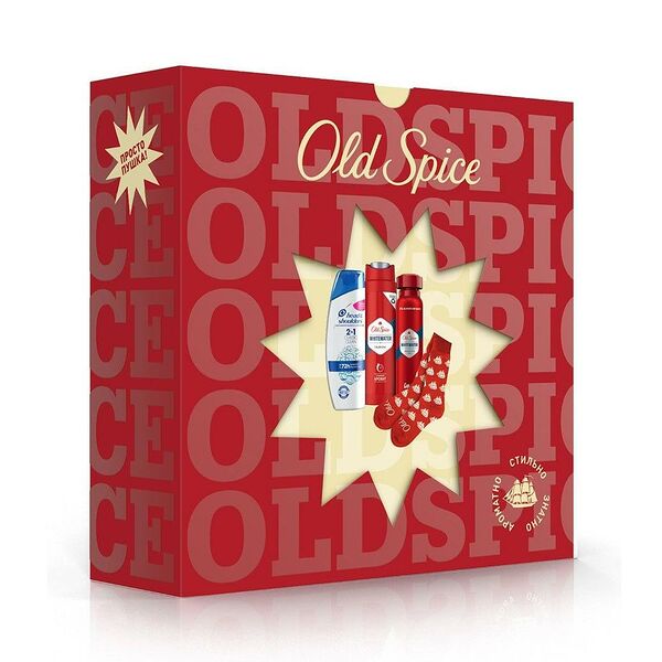 Набор подарочный Old Spice Аэроз дез Whitewater 150мл+Гель д/душа 250мл+H&S Шамп и бал-опол прот перх 2в1 Основ ух 200мл