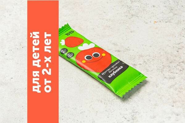 Батончик фруктово- ореховый Клубника детский