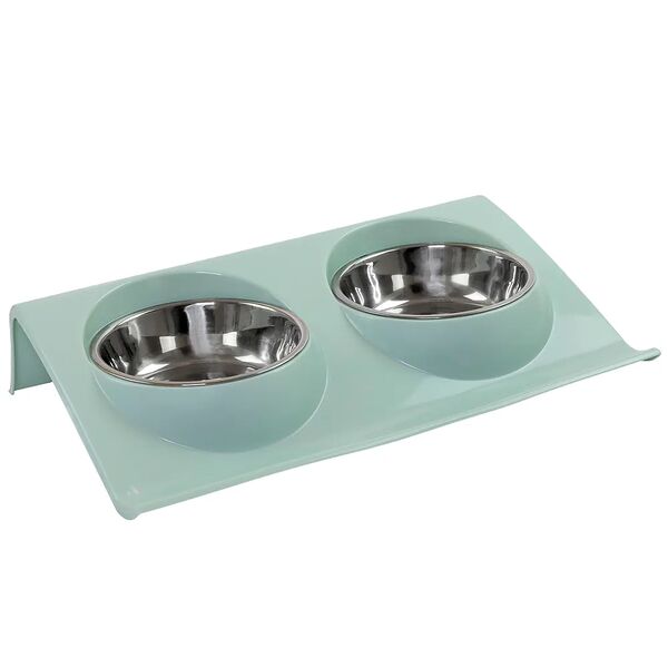 Миска Не Один Дома Лакомство двойная для кошек и собак