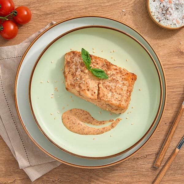 Филе зубатки запеченное под ореховым соусом вес Россия