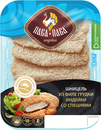 

Шницель Пава-Пава филе грудки индейки 300 г