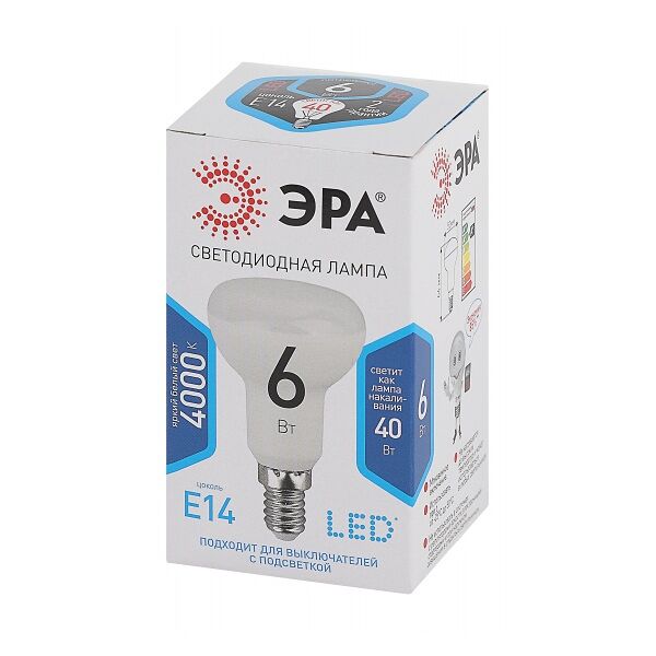 Лампочка Эра led smd R50-6w-840-E14 Eco