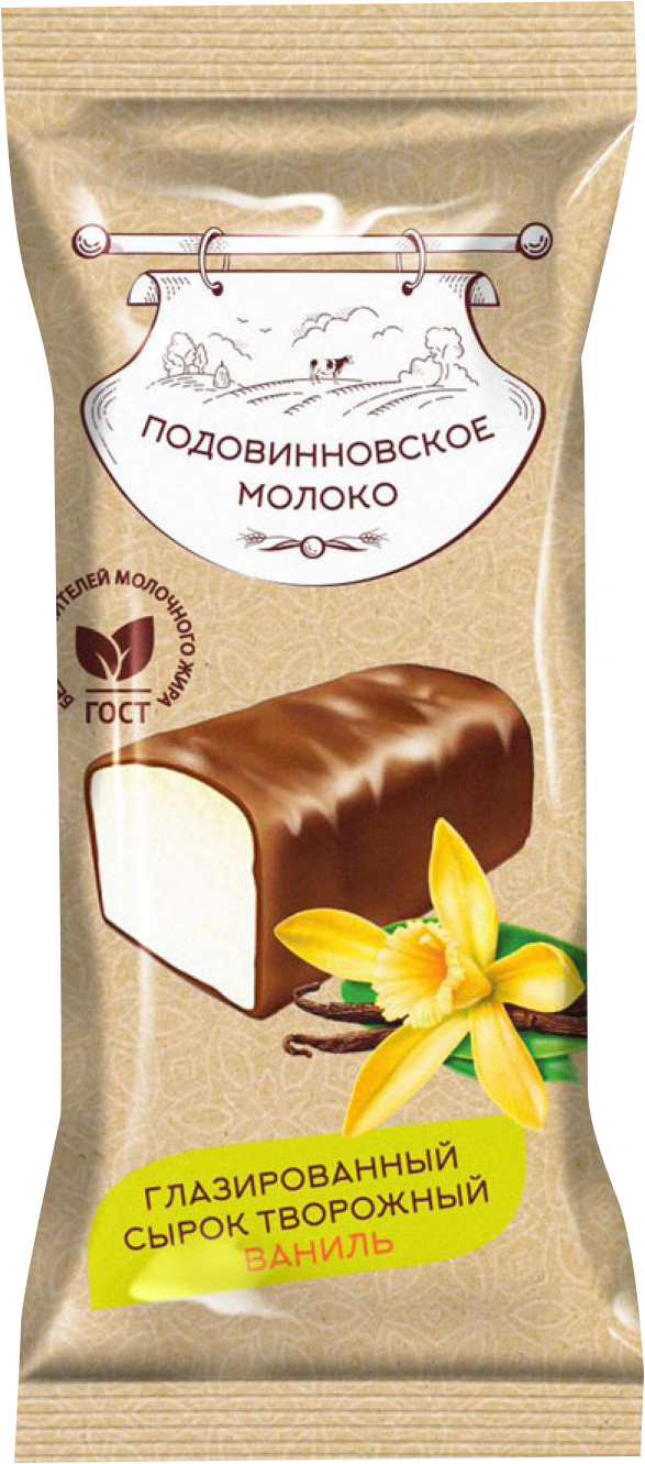 

Сырок глазированный Подовинновское Молоко ваниль 18% 30 г