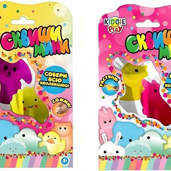Набор грушки-сквиши KiddiePlay мини в ассортименте 1 шт.