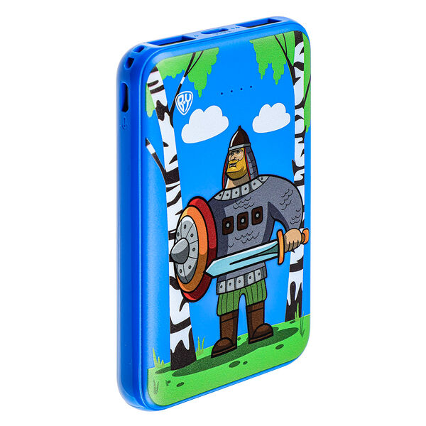 By аккумулятор мобильный, 5000мач, 2xusb, 2а, герои, добрыня